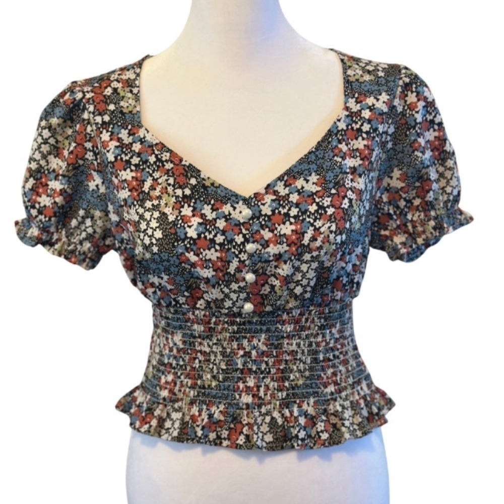 SHEIN Multicolor Floral Top - Picture 2 of 6